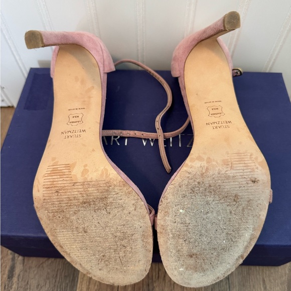 Stuart Weitzman Pink Heels Elegant Stiletto Design - Picture 3 of 7